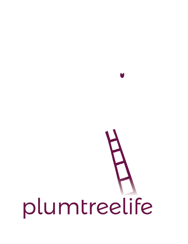 PlumTreeLife Logo wht | Plum Tree Life