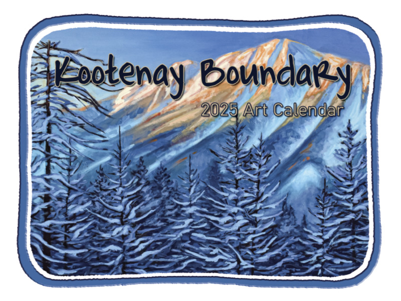 2024 Kootenay Boundary Calendar Artwork - COVER - Where Wild Ginger Grows - Shelley Ross